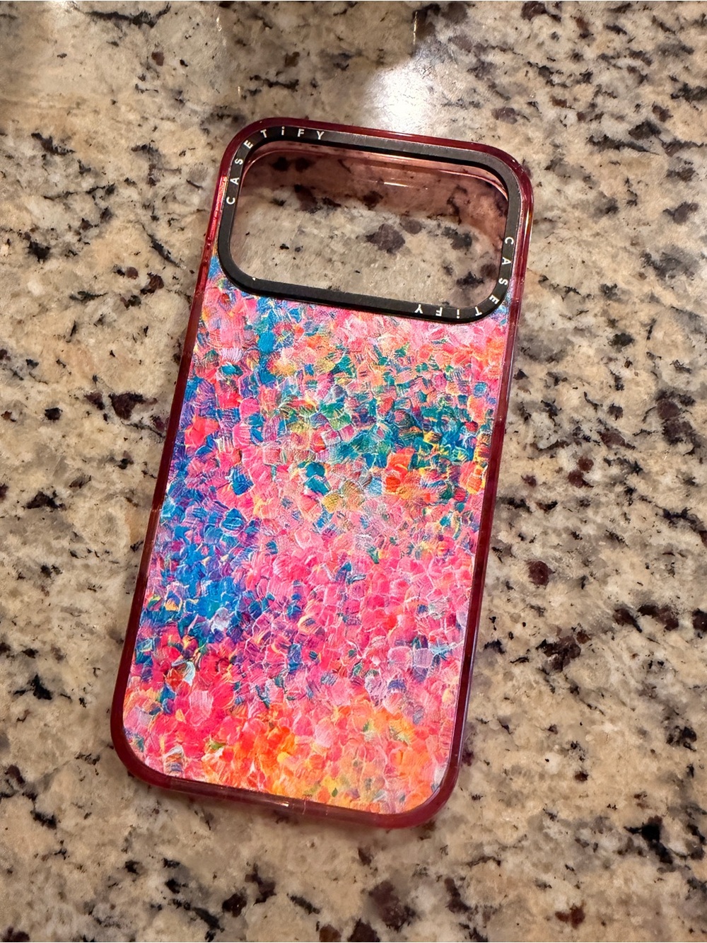 iPhone 17 pro max Casetify Vibrant Multicolor Mosaic Case - Pink, Blue, Orange